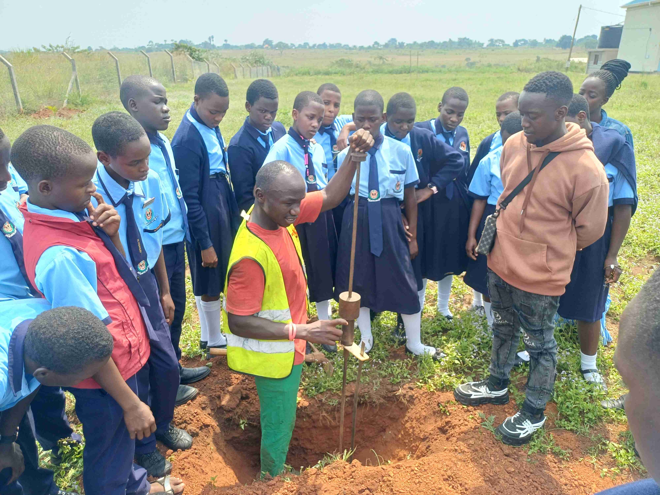 Geography students — soil bearing capacity test